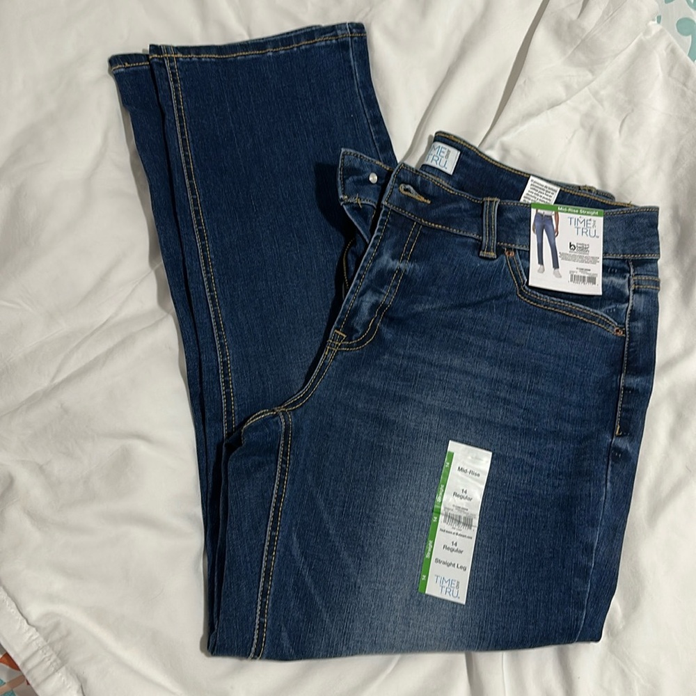 Time and True Mid Rise Jeans NWT
